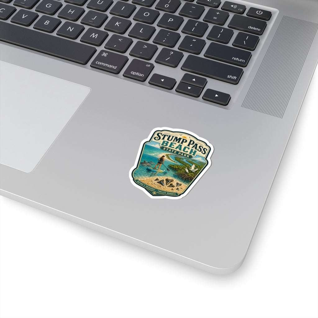 Stump Pass Beach State Park Sticker — Paddleboarding Coastal Vintage Travel Decal