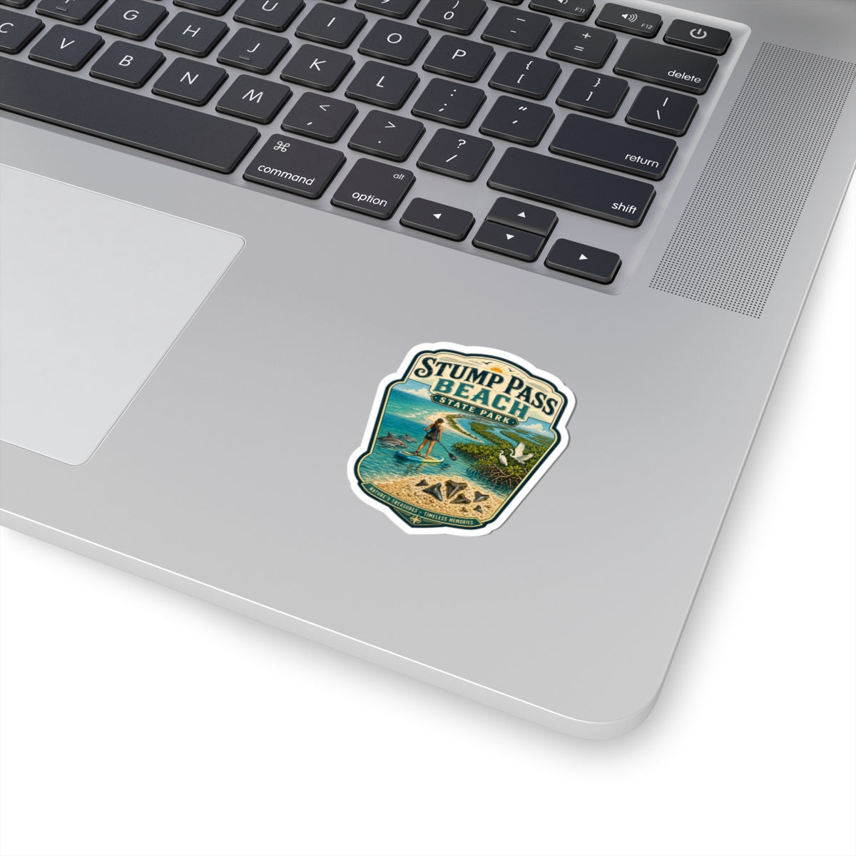 Stump Pass Beach State Park Sticker — Paddleboarding Coastal Vintage Travel Decal