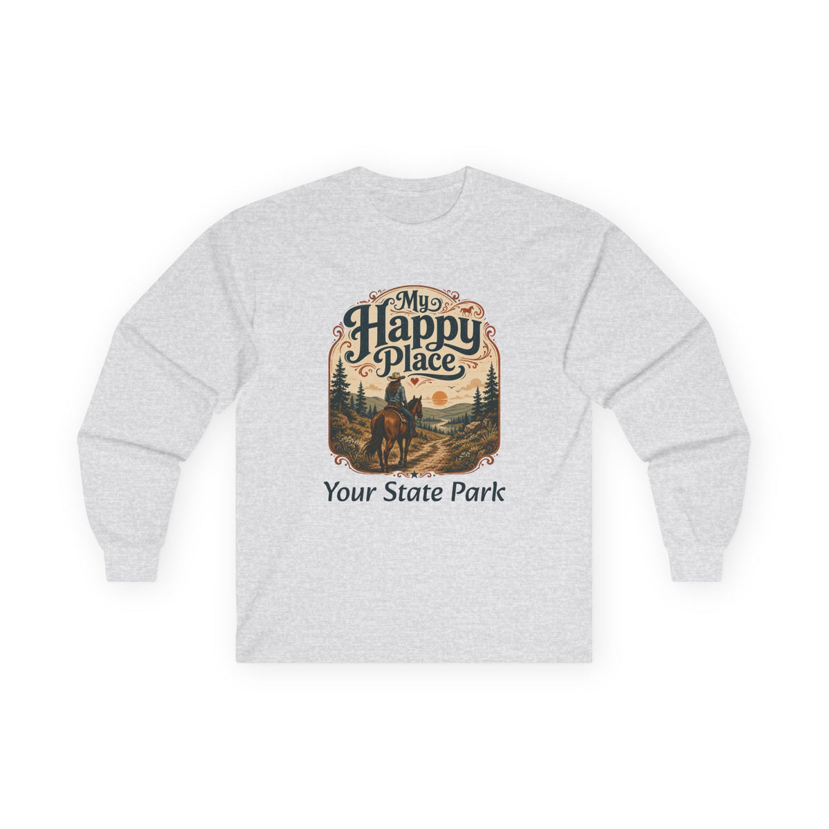 CUSTOMIZABLE Happy Place — Vintage Riding Shirt