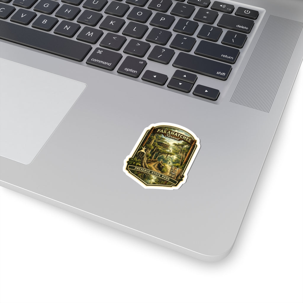 Fakahatchee Strand Preserve State Park Sticker — Vintage Florida Swamp Badge