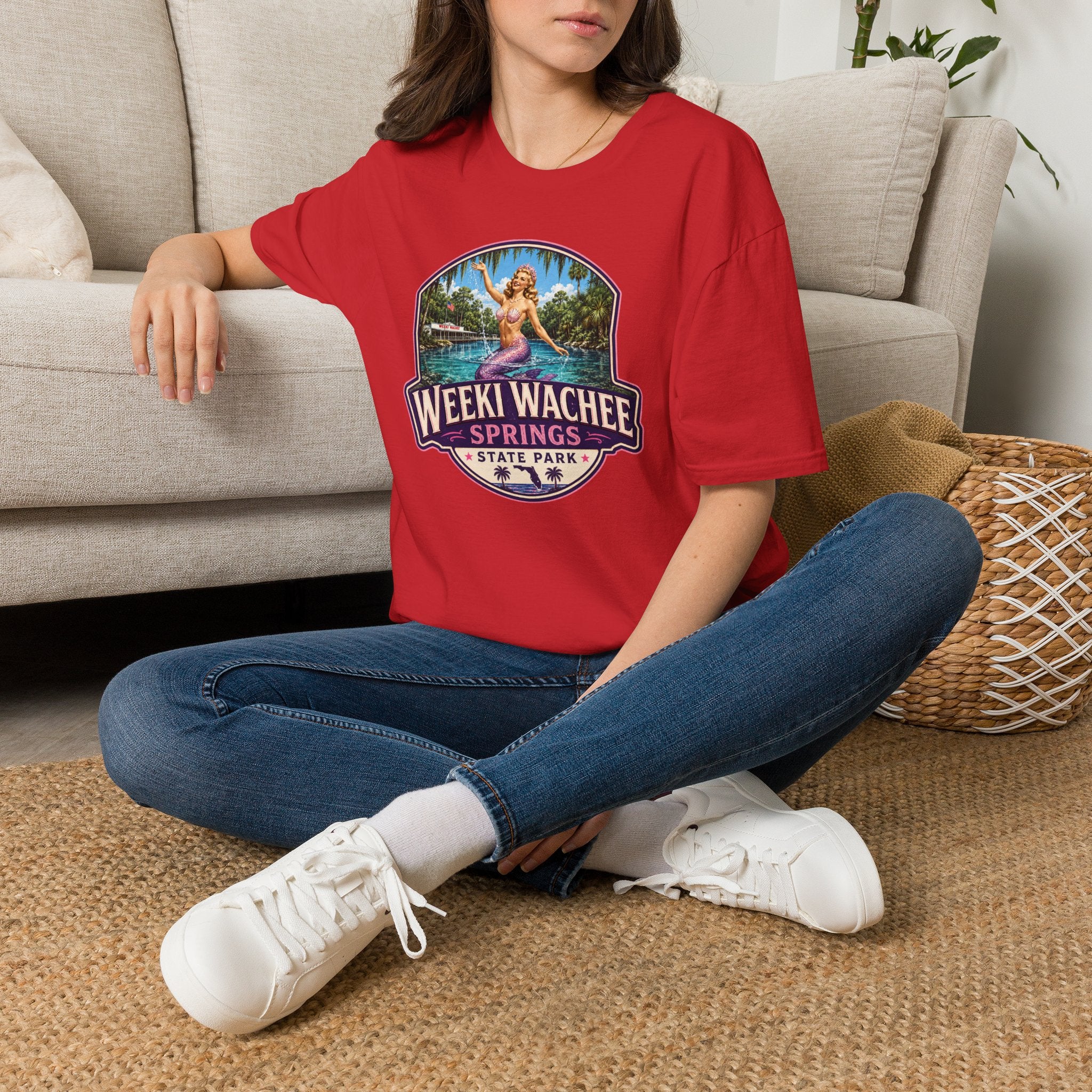 Weeki Wachee Springs — Retro Tee Pink