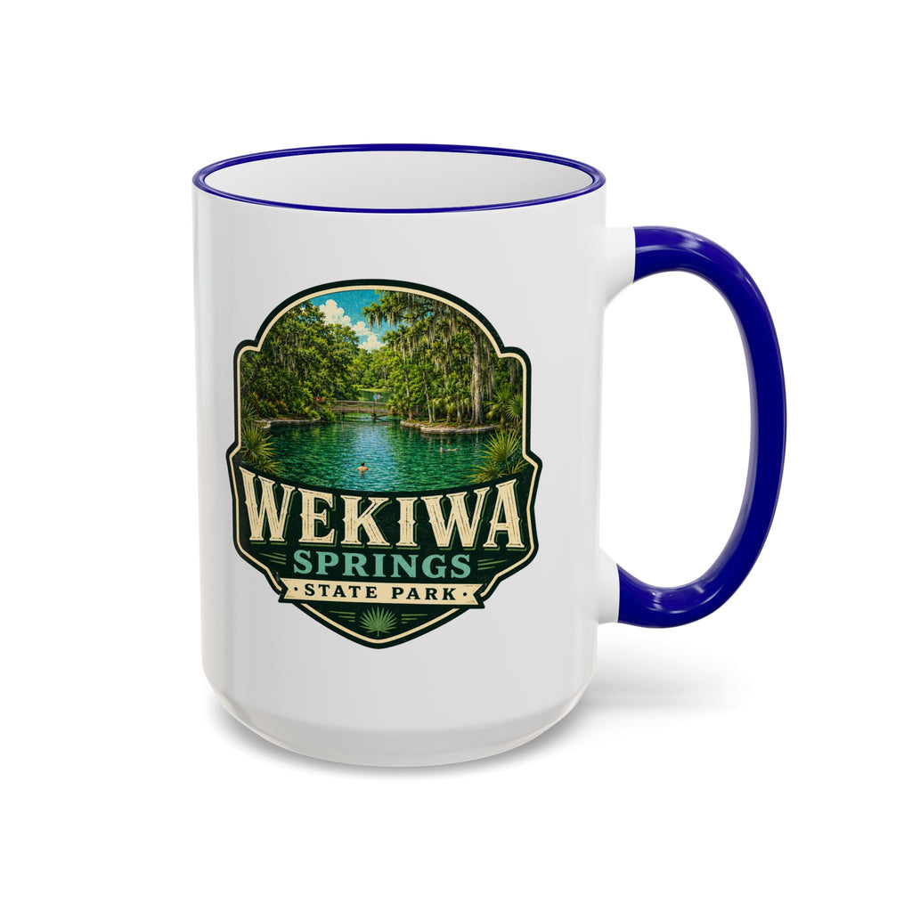 Wekiwa Springs Vintage Mug — Accent Rim & Handle 11oz/15oz