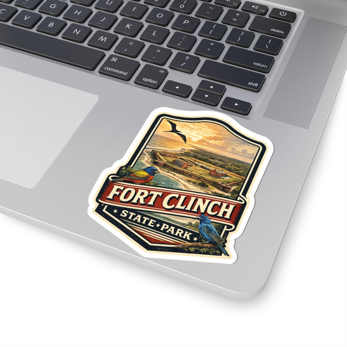 Fort Clinch State Park Sticker — Vintage Coastal Park Decal