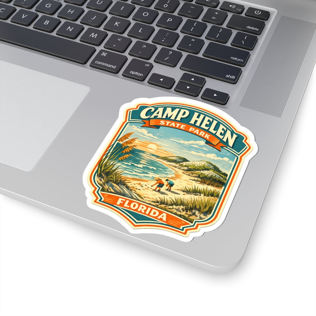 Camp Helen State Park Florida Sticker — Vintage Beach Travel Decal