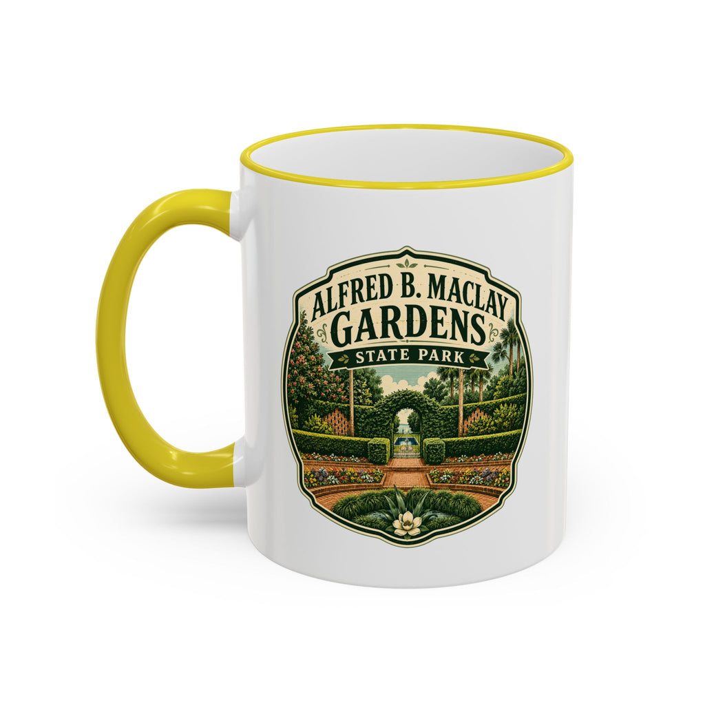 Maclay Gardens Vintage Mug — Accent Rim & Handle 11oz/15oz