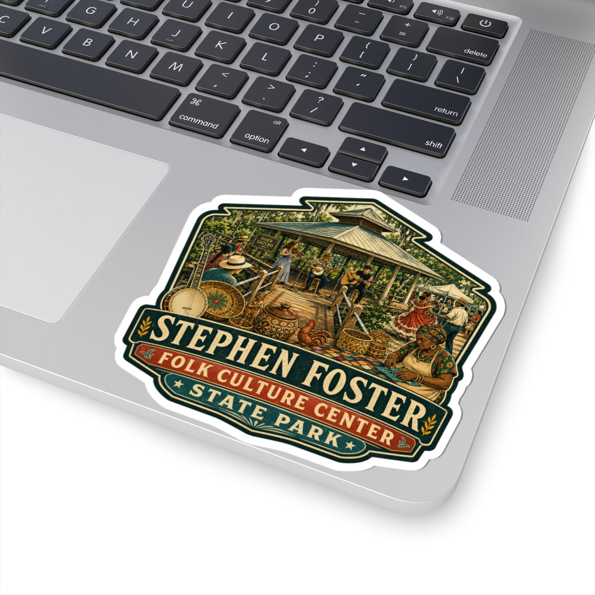 Stephen Foster State Park Sticker — Folk Culture Center Kiss-Cut Decal