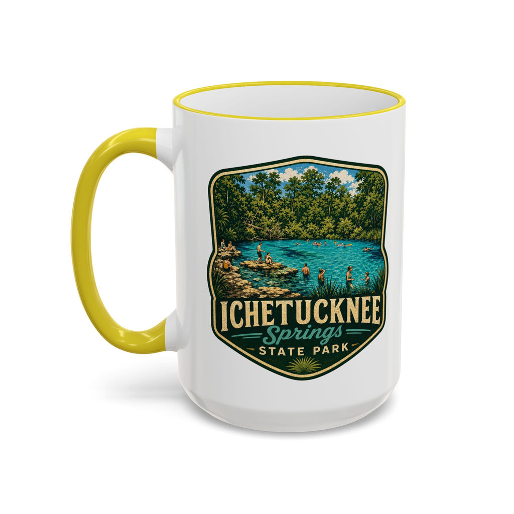 Ichetucknee Springs Vintage Mug — Accent Rim & Handle 11oz/15oz