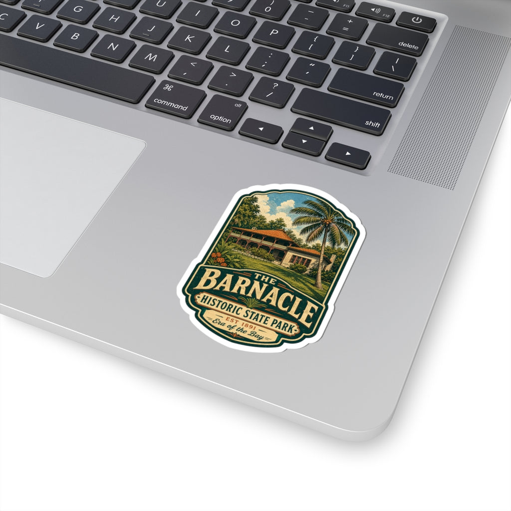 Barnacle Historic State Park Sticker — Vintage Travel Laptop Decal