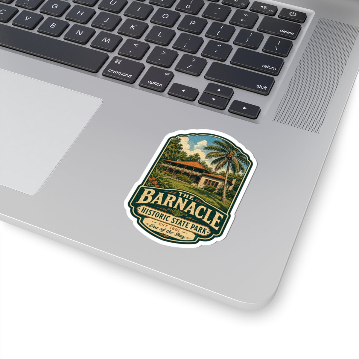 Barnacle Historic State Park Sticker — Vintage Travel Laptop Decal