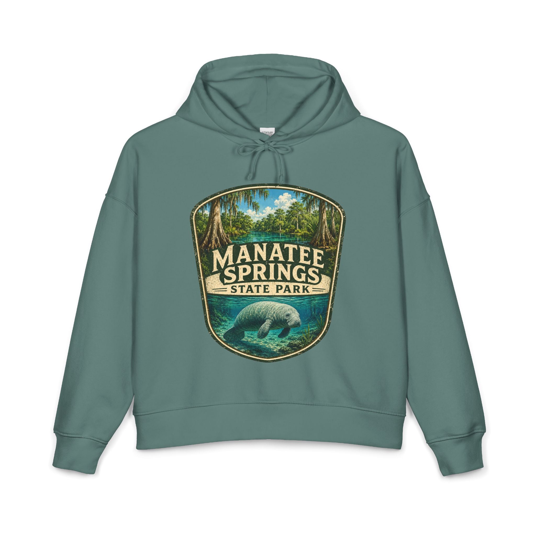 Manatee Springs Hoodie — Vintage Manatee