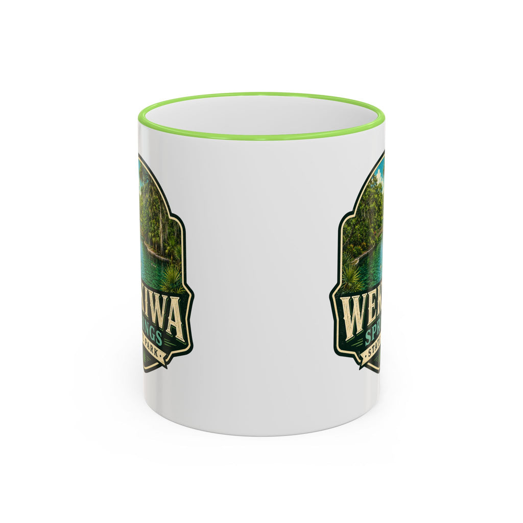 Wekiwa Springs Vintage Mug — Accent Rim & Handle 11oz/15oz