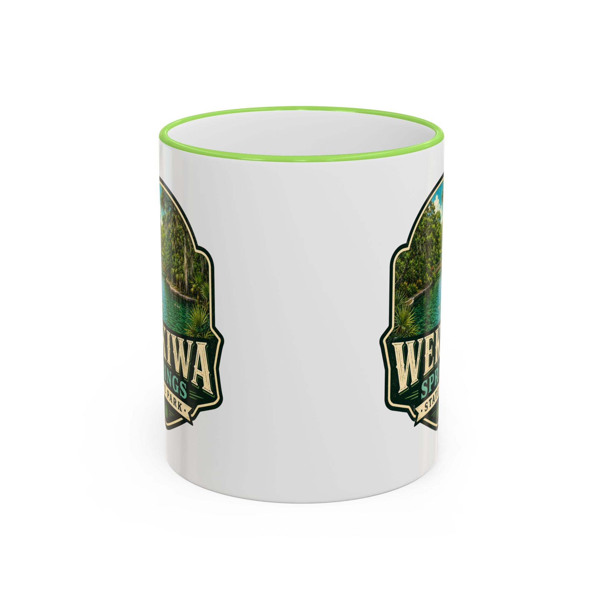 Wekiwa Springs Vintage Mug — Accent Rim & Handle 11oz/15oz