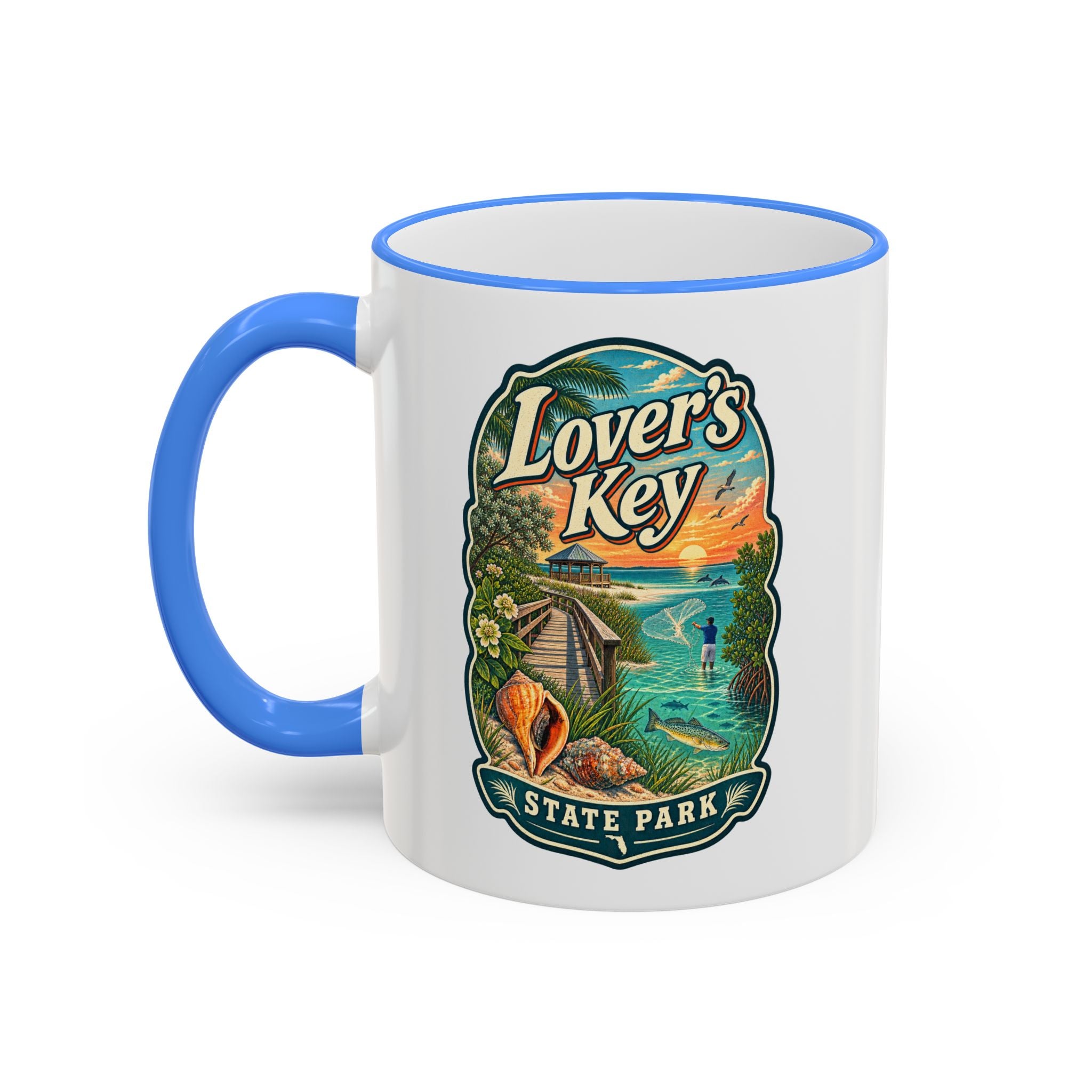Lovers Key Accent Rim & Handle 11oz/15oz