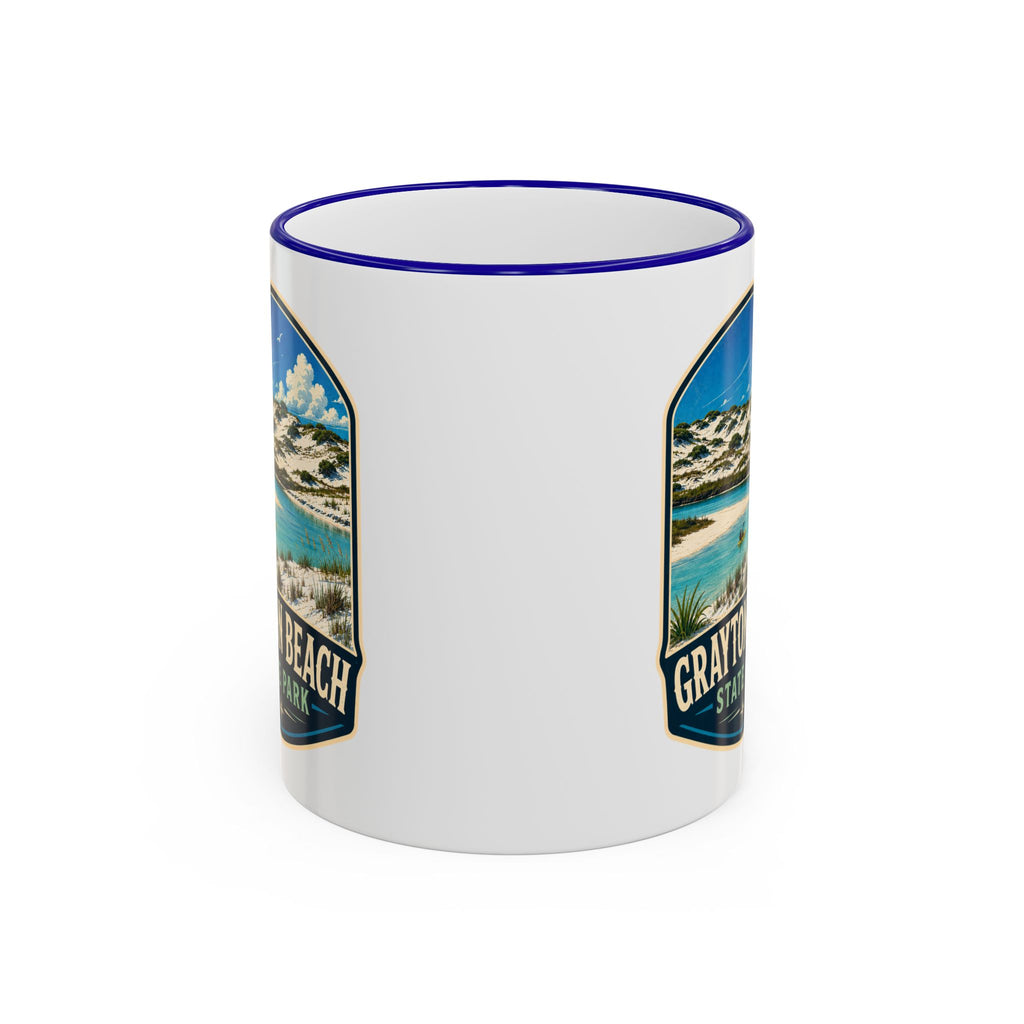 Grayton Beach Vintage Mug — Accent Rim & Handle 11oz/15oz