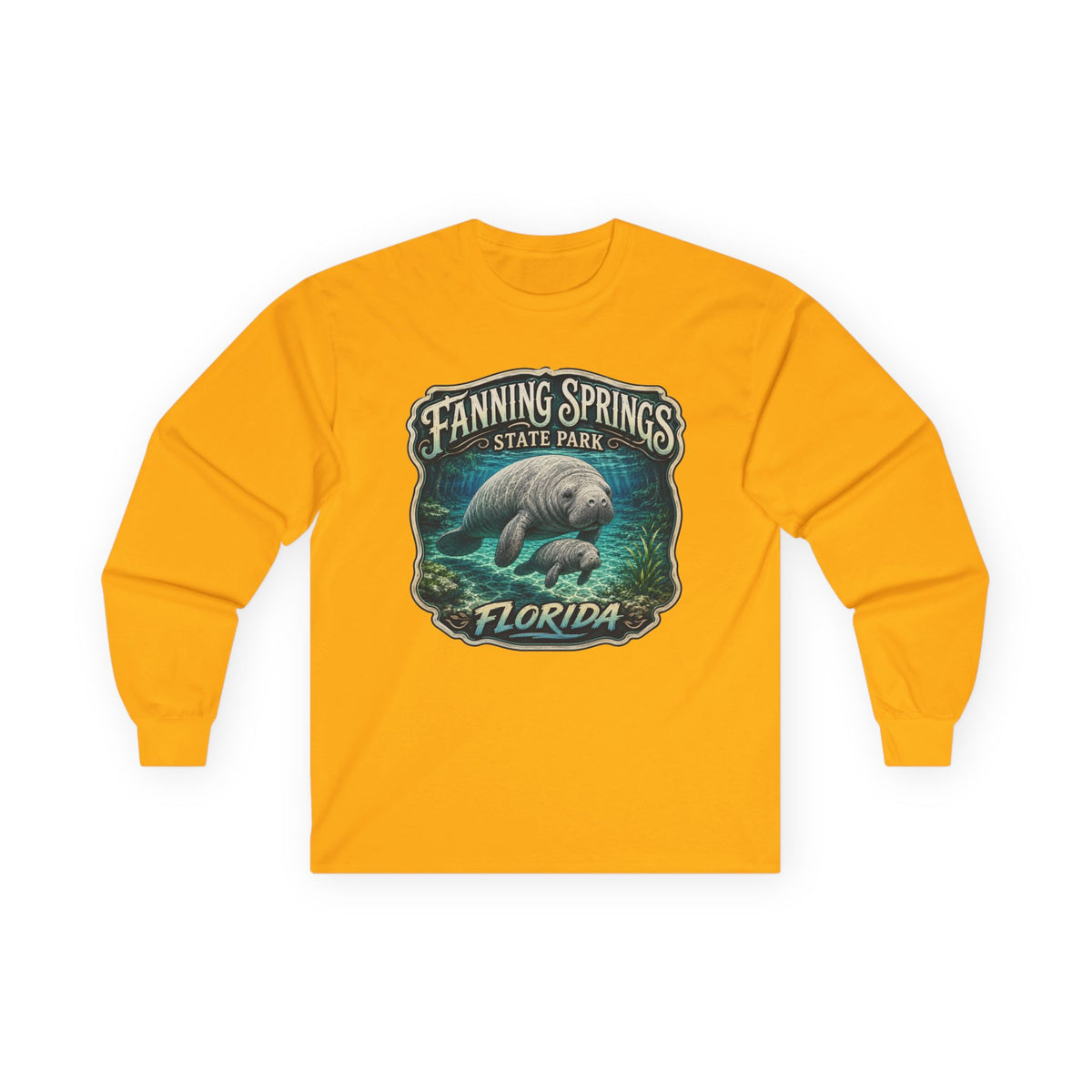 Manatee Mama Long Sleeve Tee — Vintage Fanning Springs