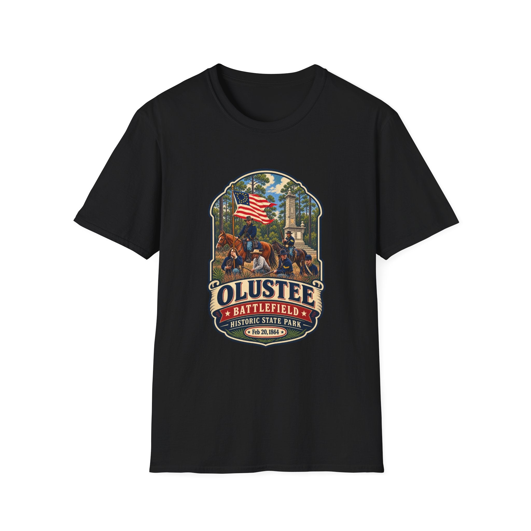 Olustee Battlefield- Retro Tee