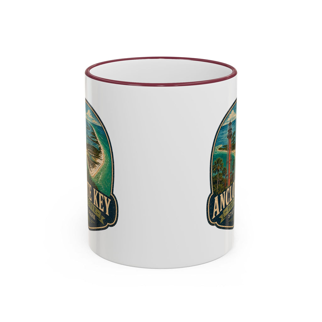 Anclote Key Vintage Mug — Accent Rim & Handle 11oz/15oz