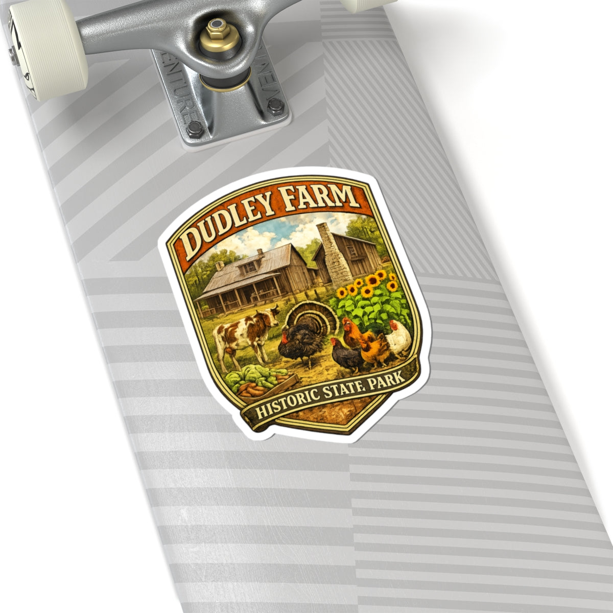 Dudley Farm Historic State Park Sticker — Vintage Farmhouse Kiss-Cut Decal