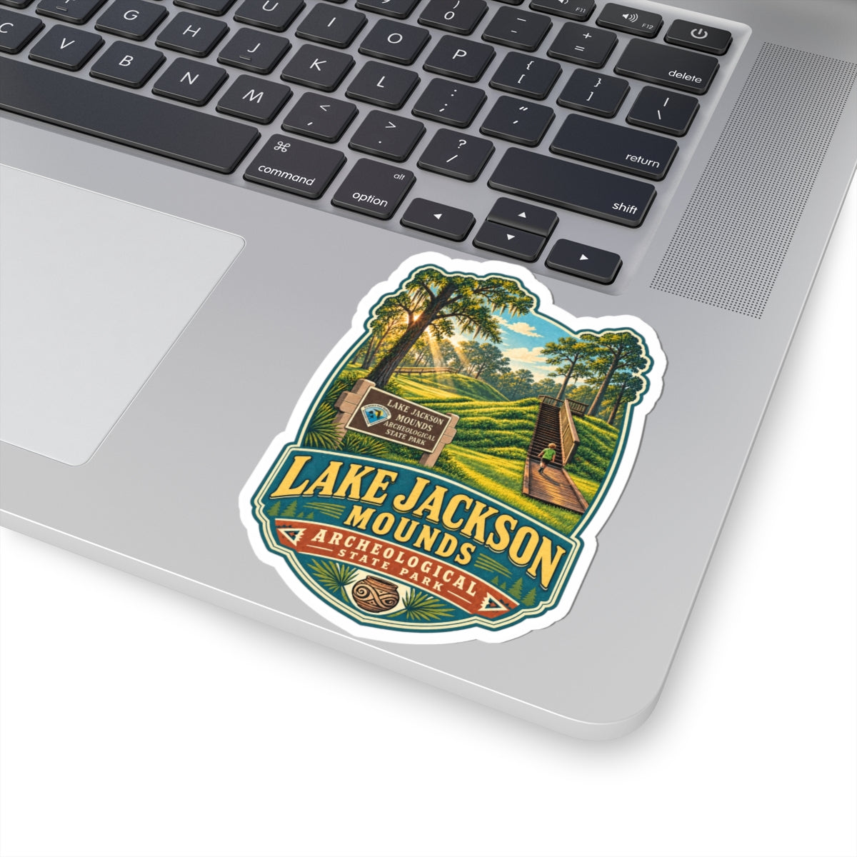 Lake Jackson Mounds State Park Sticker – Scenic Kiss-Cut Vinyl Decal