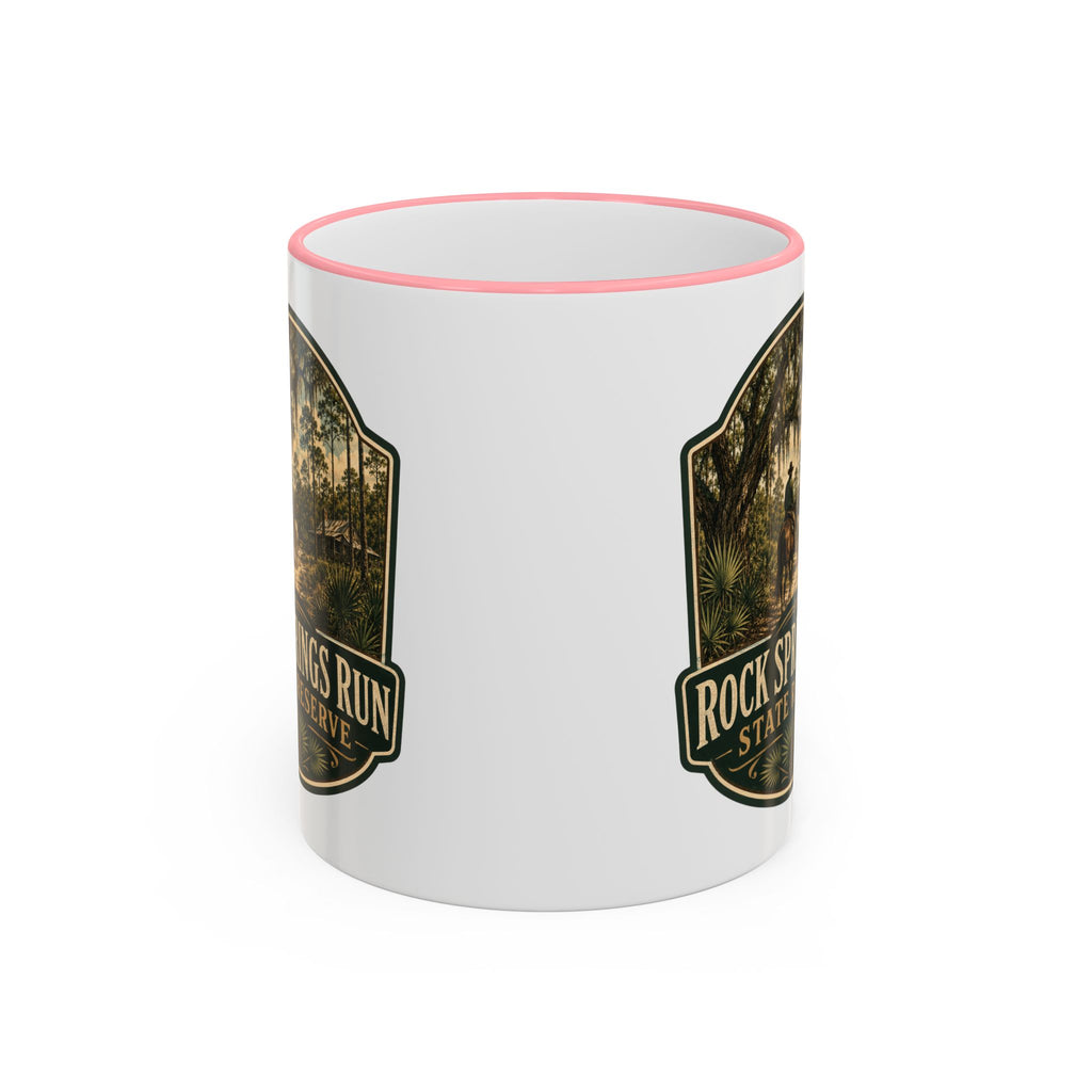 Rock Springs Run Vintage Mug — Accent Rim & Handle 11oz/15oz