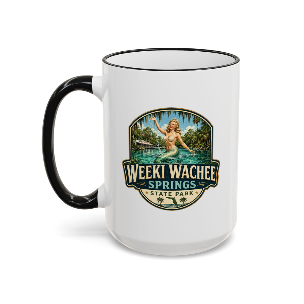 Weeki Wachee Vintage Mug — Accent Rim & Handle 11oz/15oz