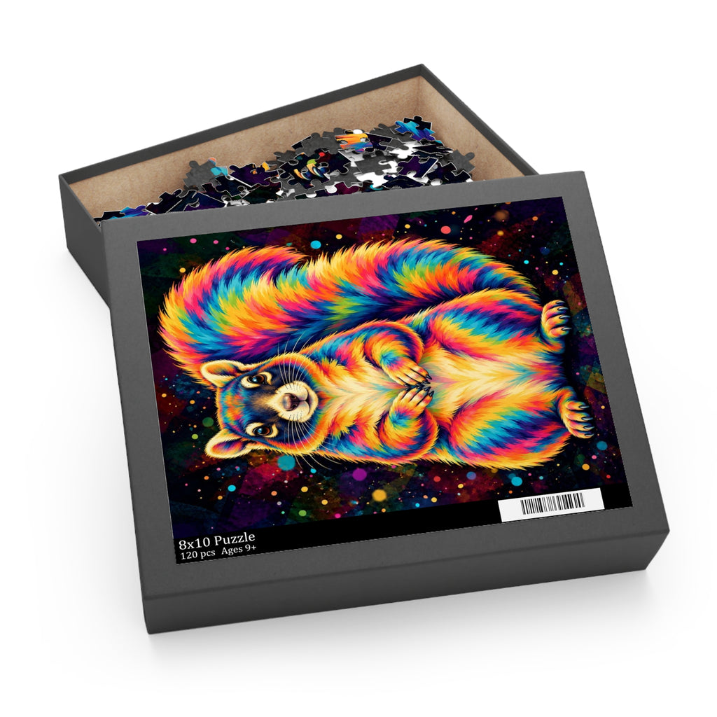 Rainbow Sherman Fox Squirrel Jigsaw Puzzle (120/252/500 pcs)
