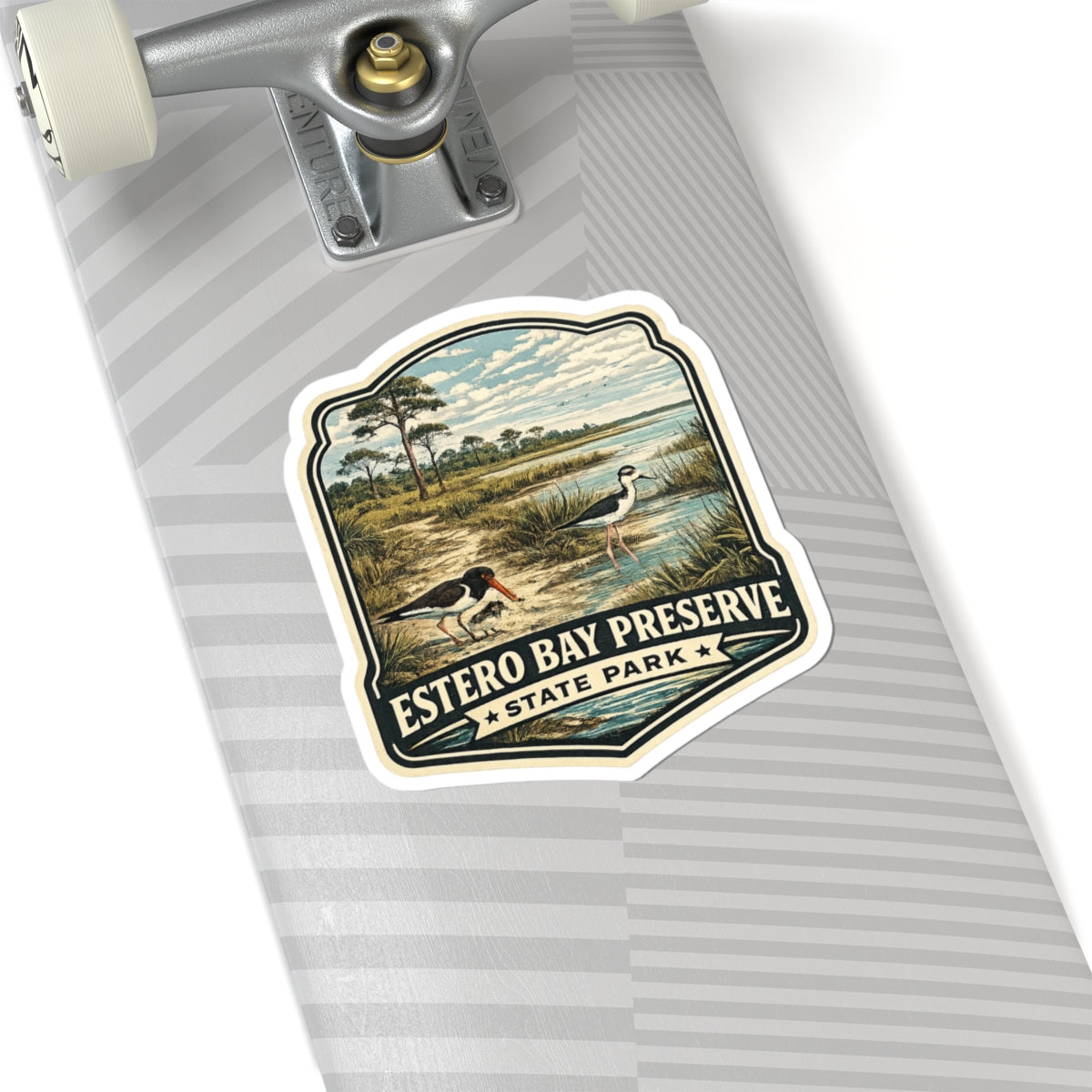 Estero Bay Preserve State Park Sticker — Vintage Wildlife Kiss-Cut Decal