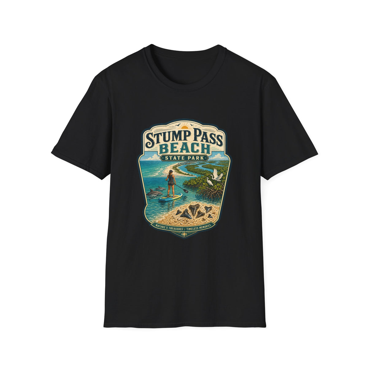 Stump Pass Beach — Retro Tee