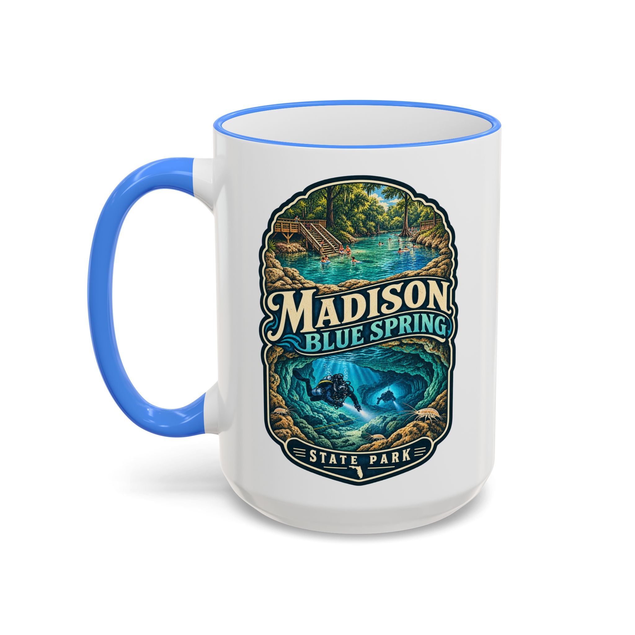 Madison Blue Spring Accent Rim & Handle 11oz/15oz