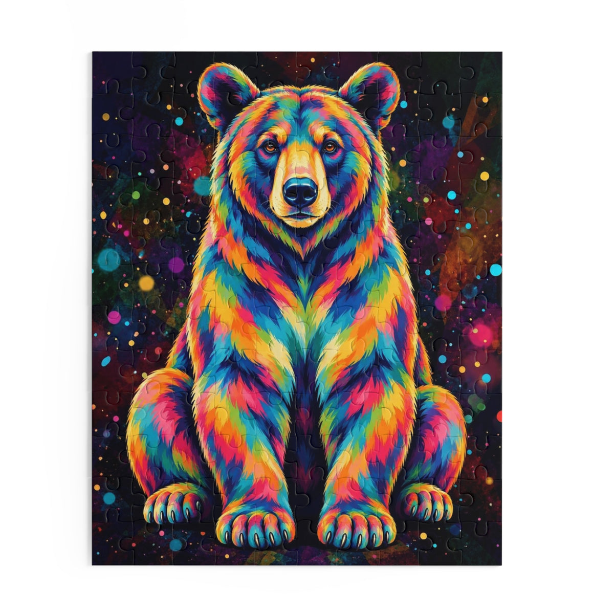 Rainbow Florida Black Bear Jigsaw Puzzle (120/252/500 pcs)