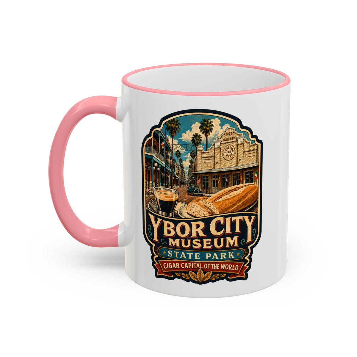 Ybor City Mug — Accent Rim & Handle 11oz/15oz
