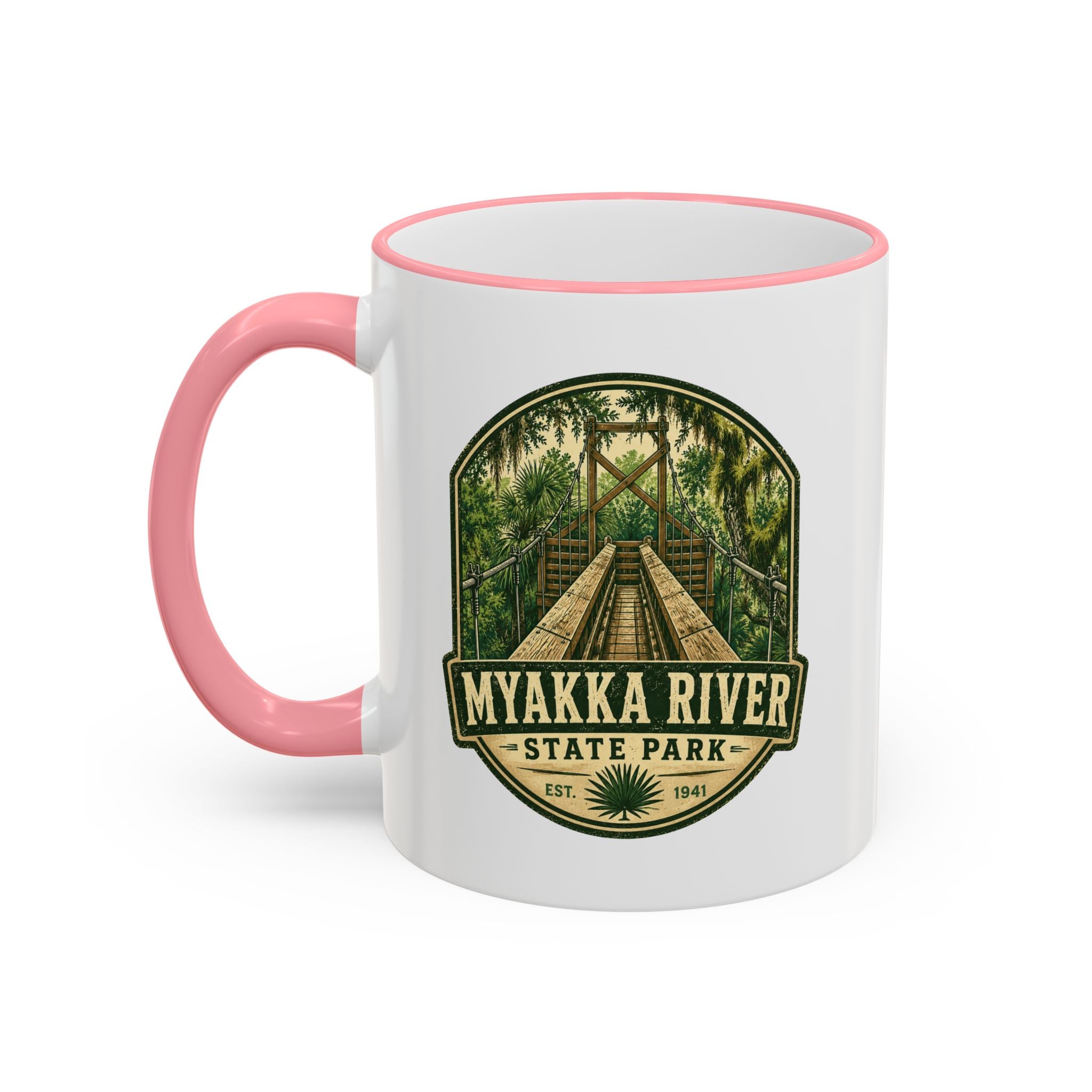 Myakka River Vintage Mug — Accent Rim & Handle 11oz/15oz