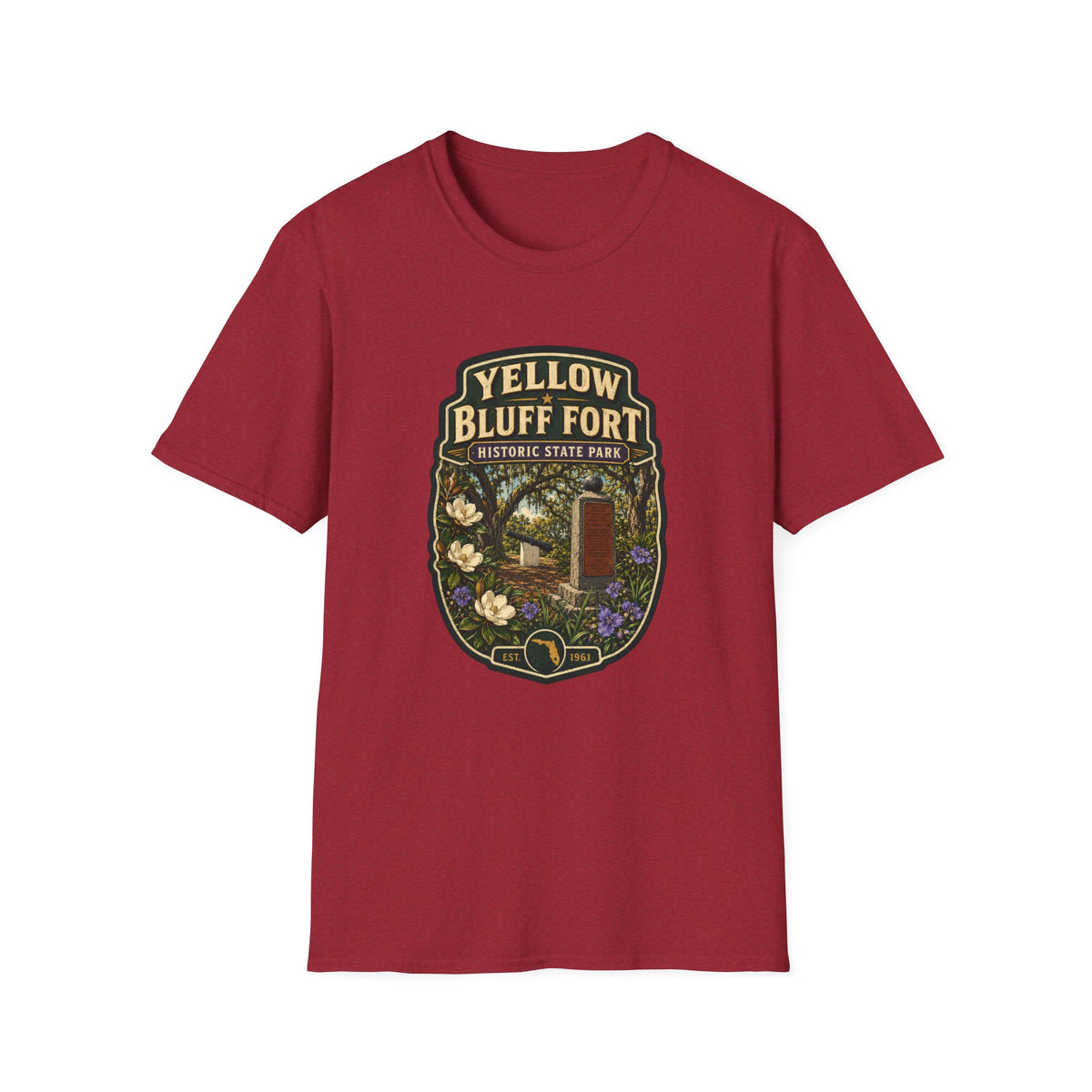 Yellow Bluff Fort — Retro Tee