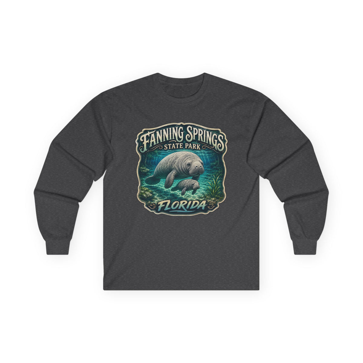 Manatee Mama Long Sleeve Tee — Vintage Fanning Springs