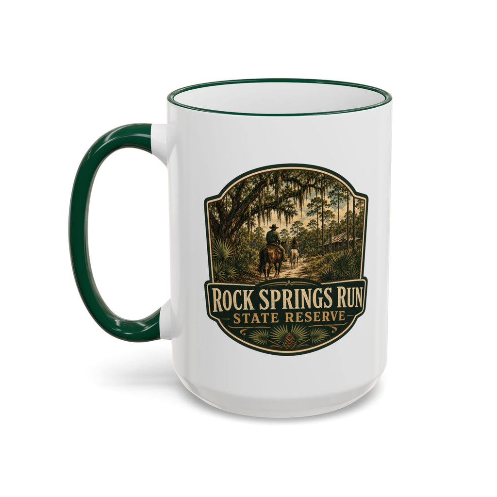 Rock Springs Run Vintage Mug — Accent Rim & Handle 11oz/15oz