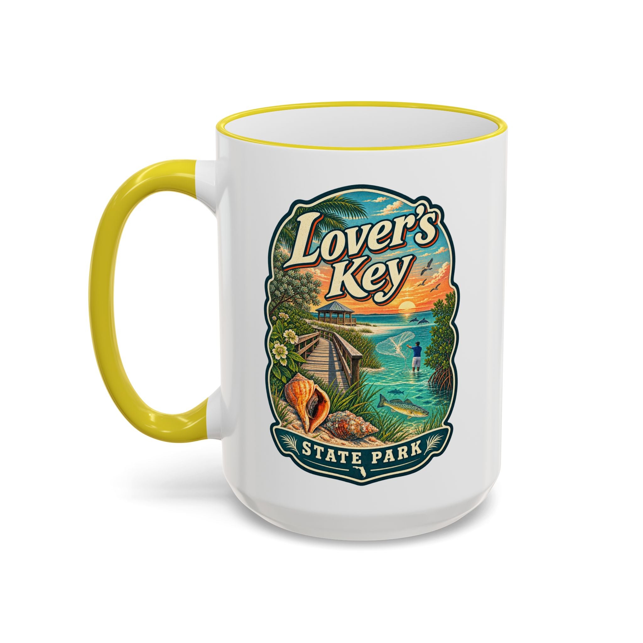 Lovers Key Accent Rim & Handle 11oz/15oz