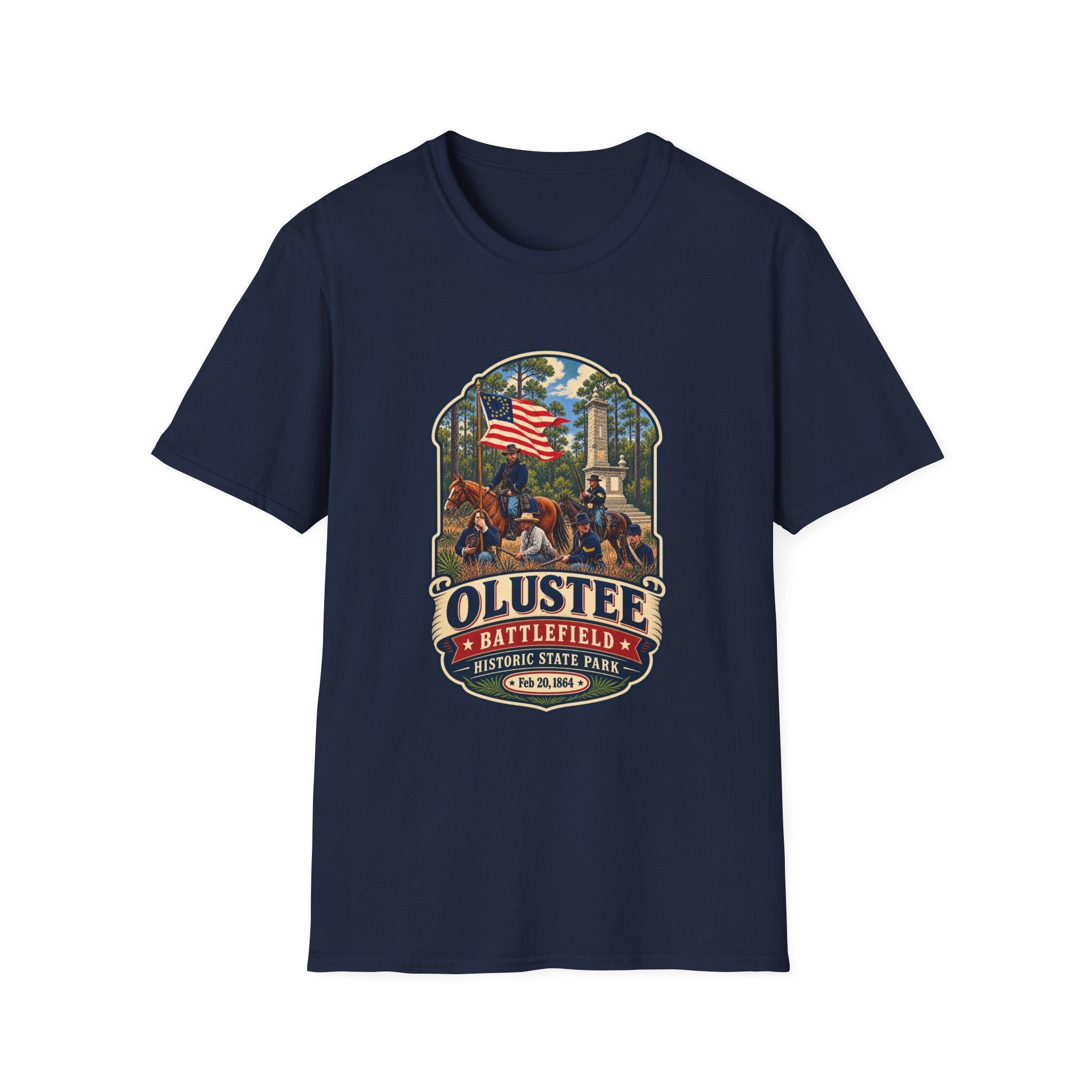 Olustee Battlefield- Retro Tee