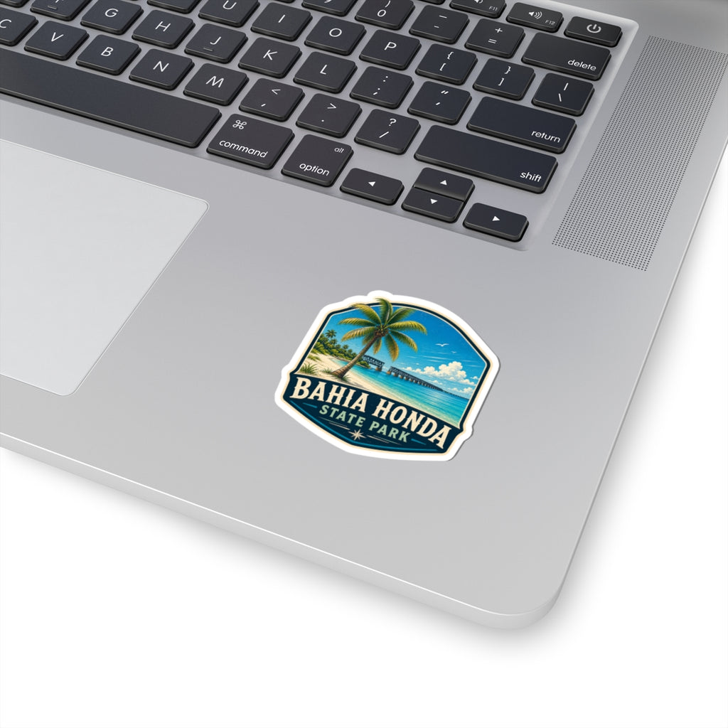 Bahia Honda State Park Sticker — Retro Tropical Beach Kiss-Cut Decal