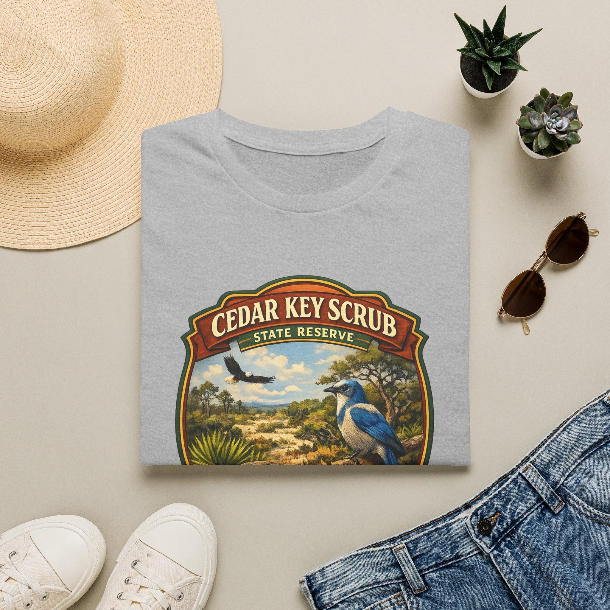 Cedar Key Scrub- Retro Tee
