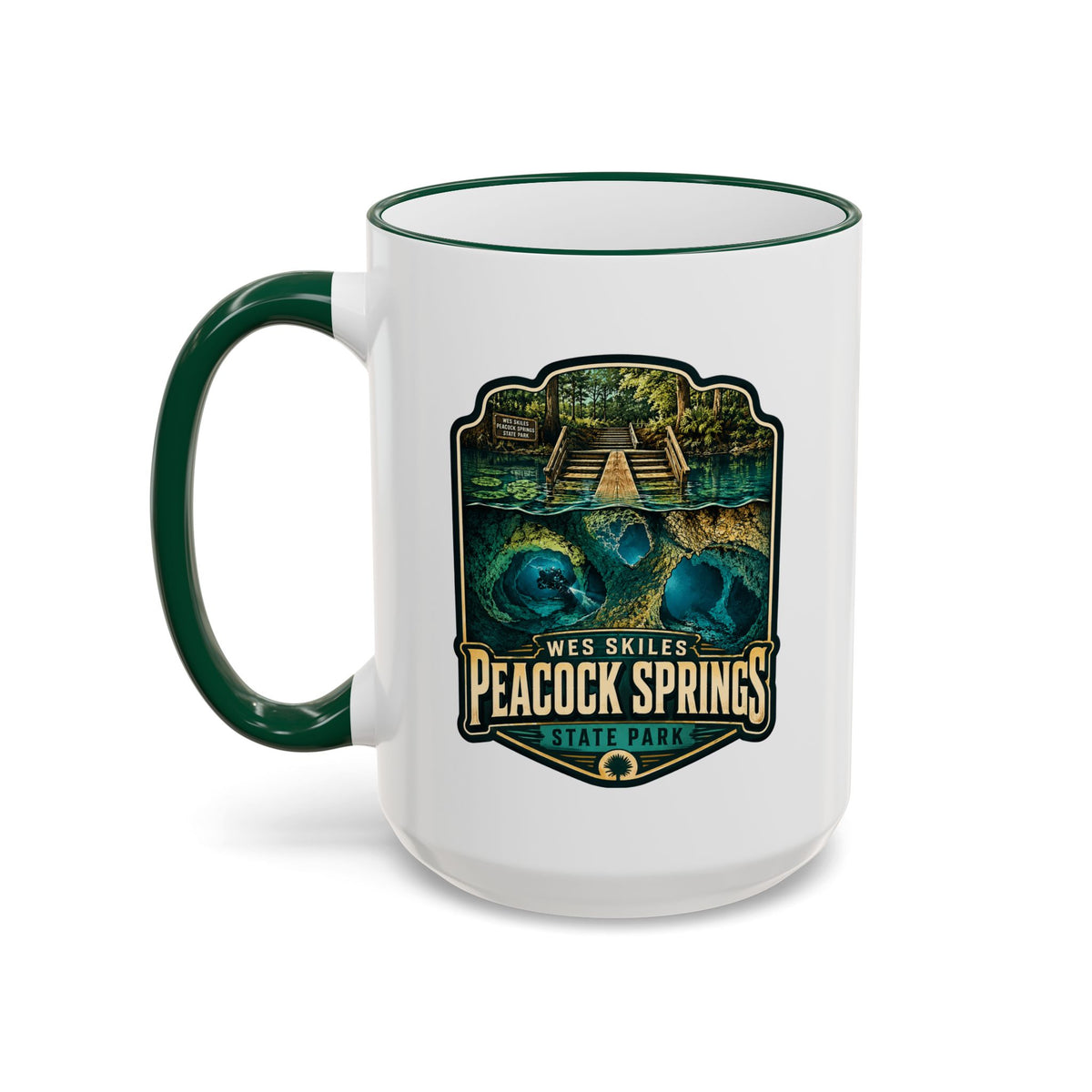 Peacock Springs — Accent Rim & Handle 11oz/15oz