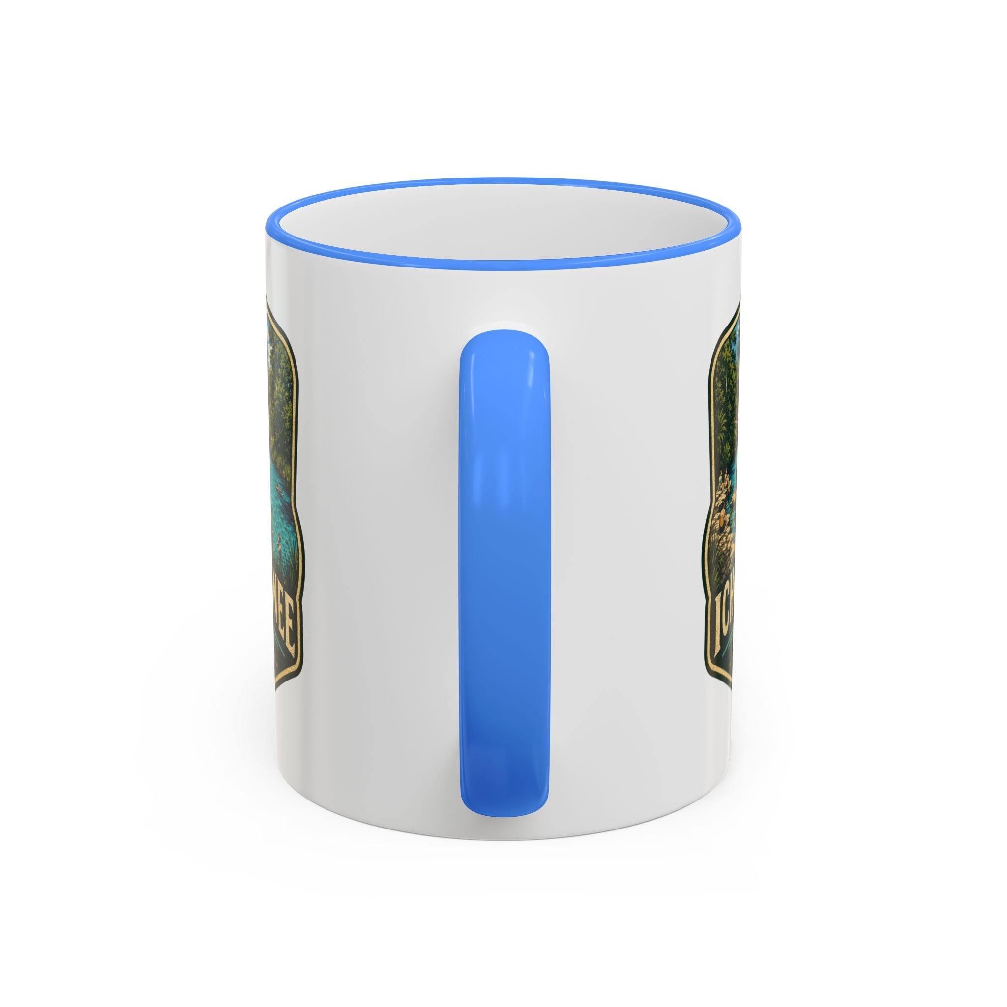 Ichetucknee Springs Vintage Mug — Accent Rim & Handle 11oz/15oz