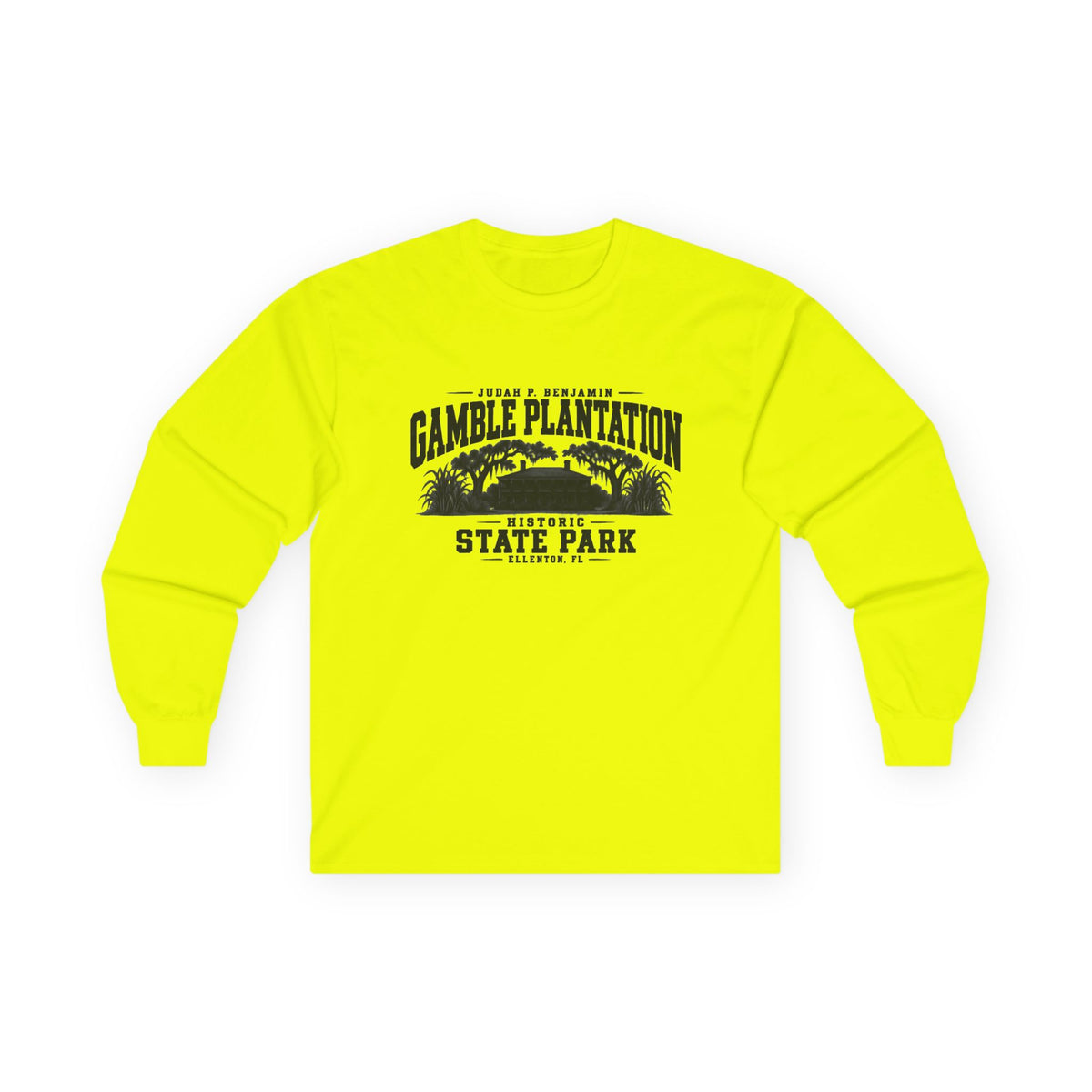 Judah P. Benjamin Gamble Plantation Historic State Park Logo- Long Sleeve Tee