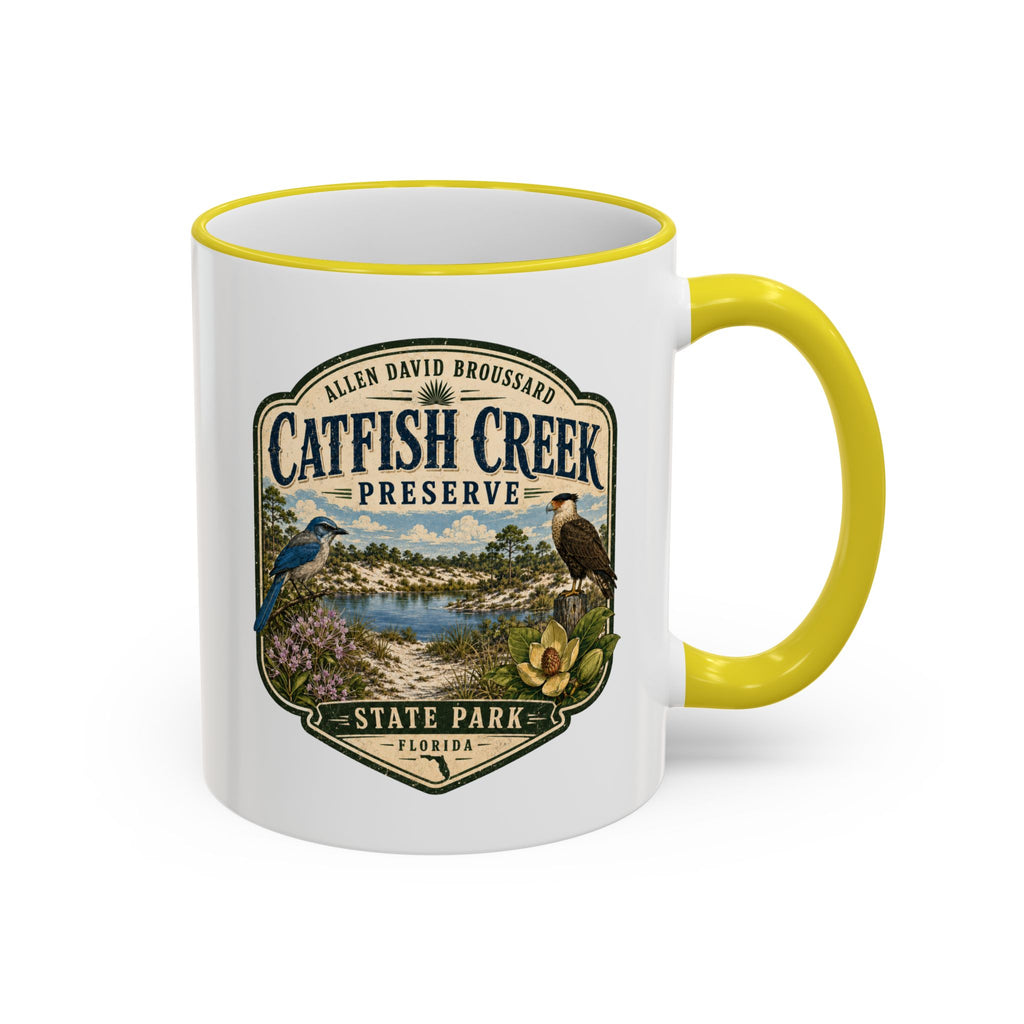 Catfish Creek Vintage Mug — Accent Rim & Handle 11oz/15oz