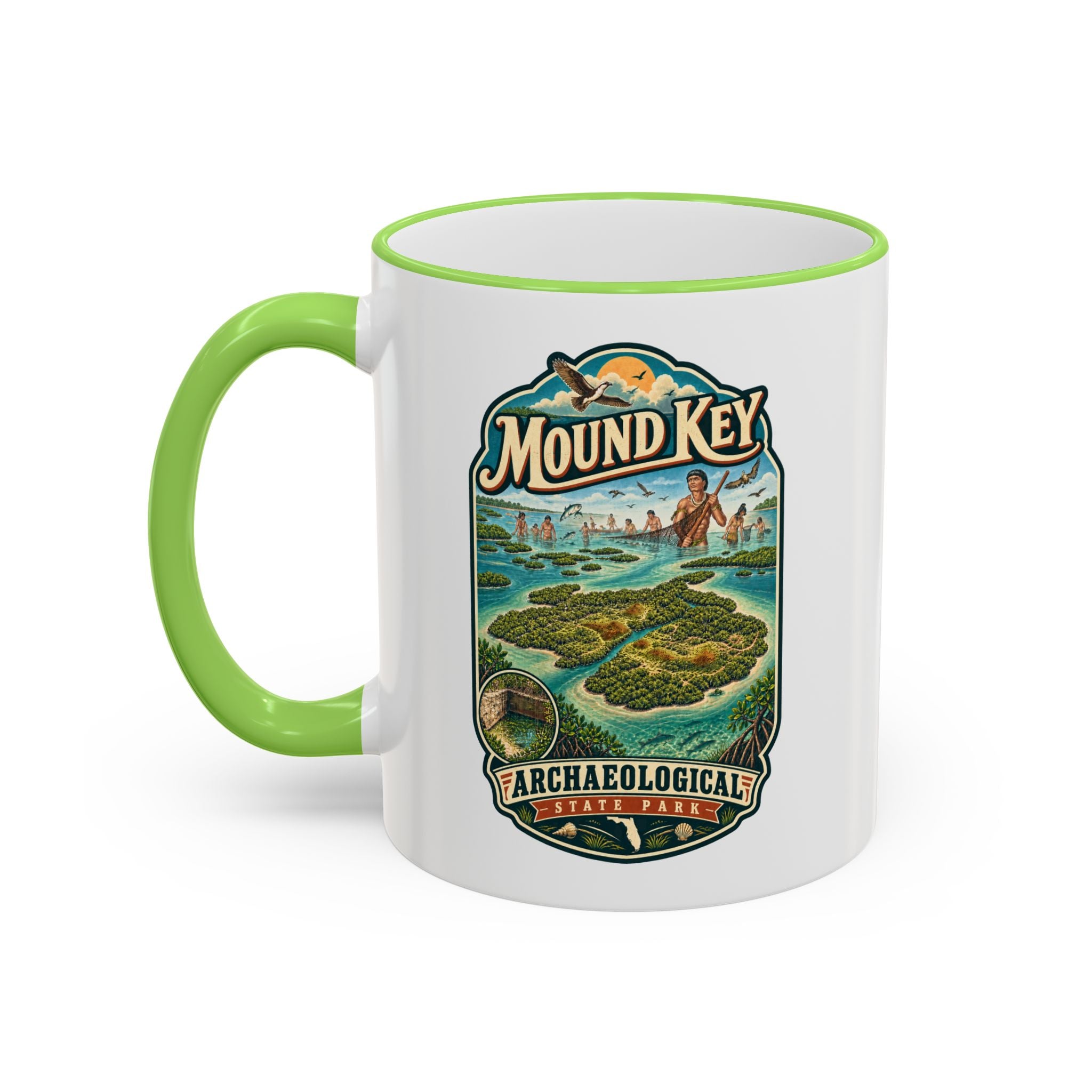Mound Key Accent Rim & Handle 11oz/15oz