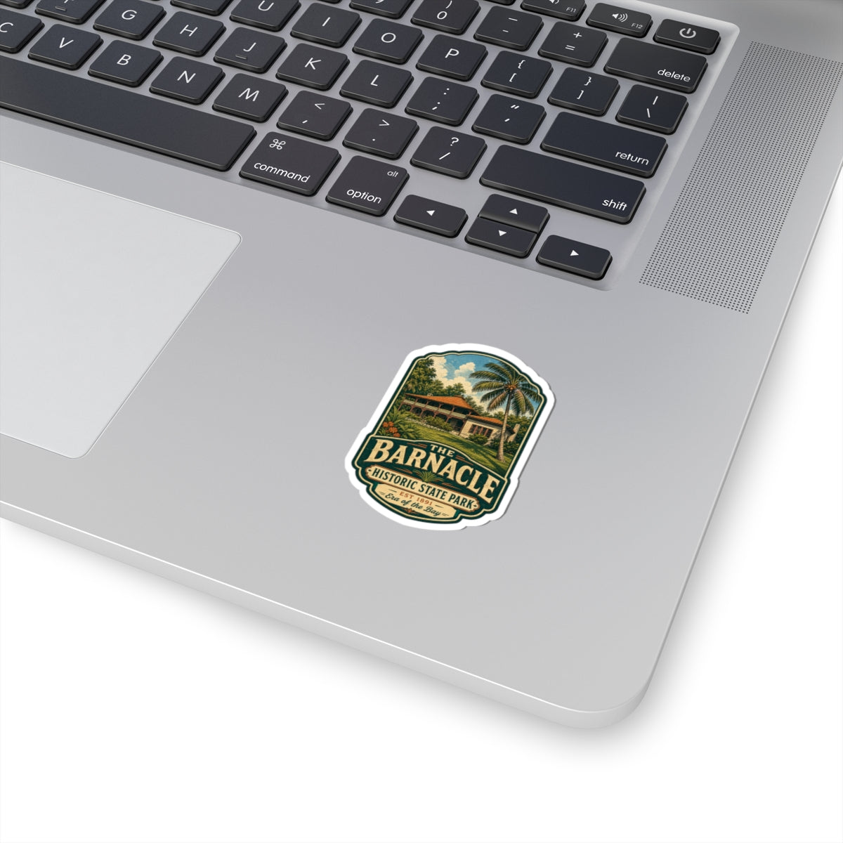 Barnacle Historic State Park Sticker — Vintage Travel Laptop Decal