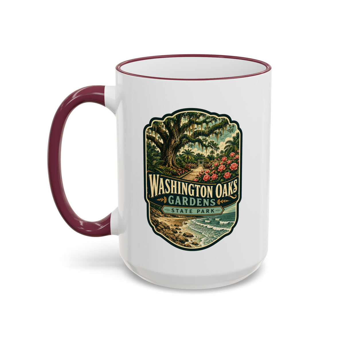 Washington Oaks Mug — Accent Rim & Handle 11oz/15oz