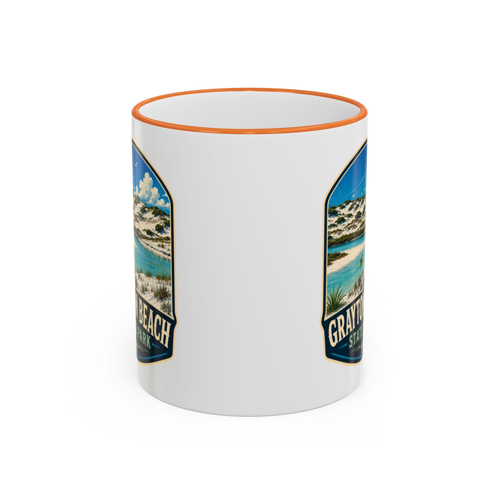 Grayton Beach Vintage Mug — Accent Rim & Handle 11oz/15oz