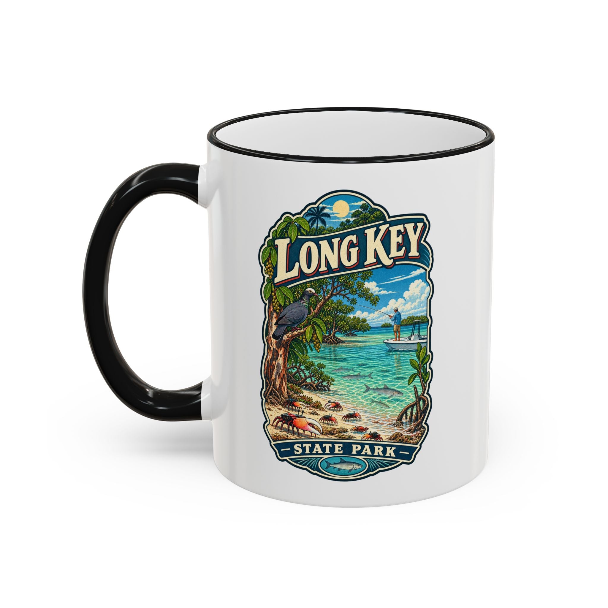 Long Key Accent Rim & Handle 11oz/15oz