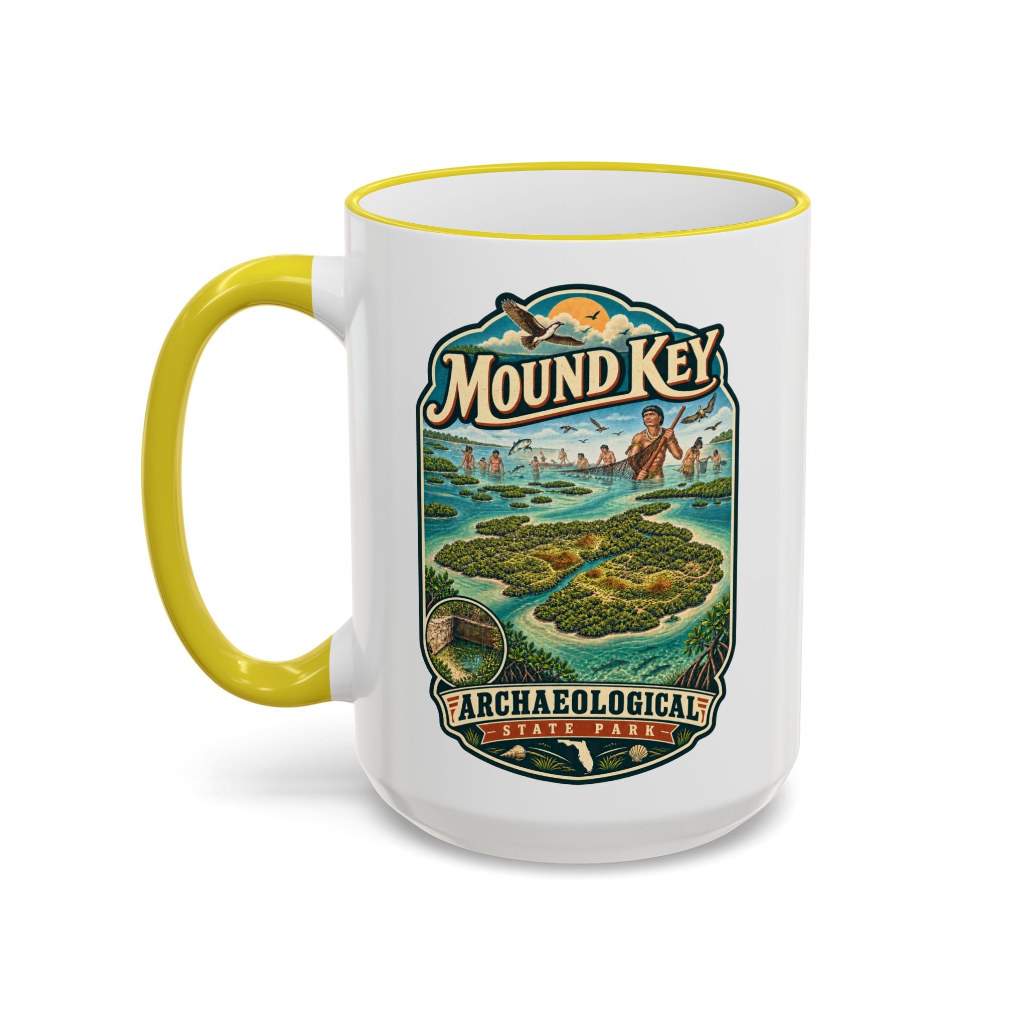 Mound Key Accent Rim & Handle 11oz/15oz