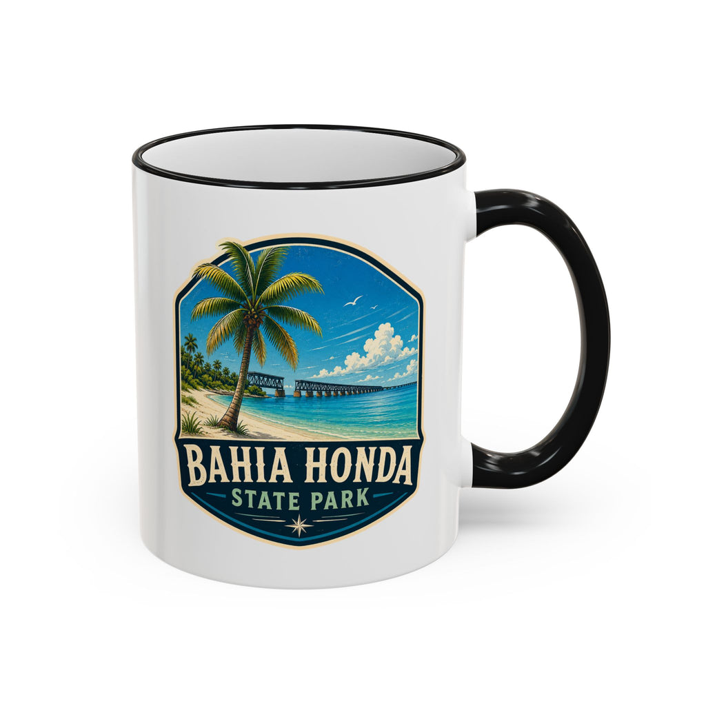 Bahia Honda Vintage Mug — Accent Rim & Handle 11oz/15oz